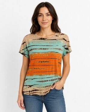 Tryst by Matthew A. Arges Tie Dye T-Shirt Women’s Large USA Cotton 42" Bust